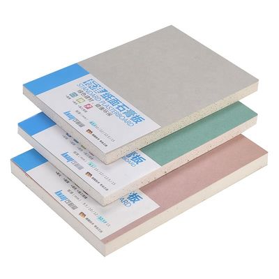 سعر جيد 9.5mm ورقة سميكة من الجبس مقاومة للحريق لتقسيم الجدار الداخلي الانترنت