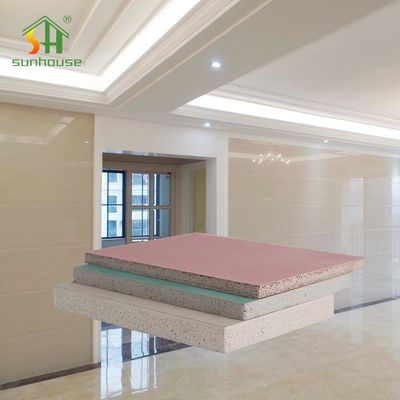 العزل الصوتي ألواح الجبس السقف 1220X2440Mm الداخلية غير قابلة للاشتعال