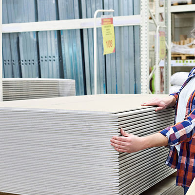 البضائع الفورية 1200x2400mm مقاومة الإساءة لوحة الجبس القالب المقاومة العادية لوحة الجبس